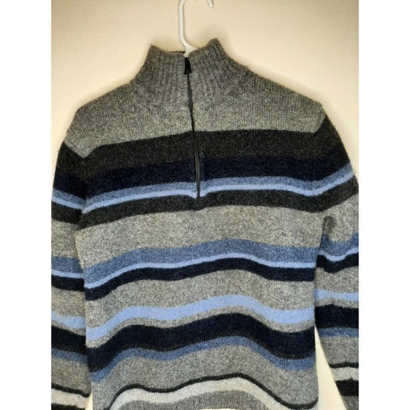 Banana Republic Women's Pullover 1/4 Zip Wool Sweater - Picture 2 of 6